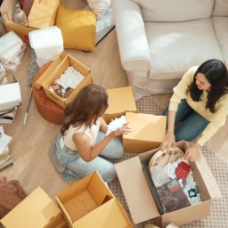 Organizar las cajas de mudanza