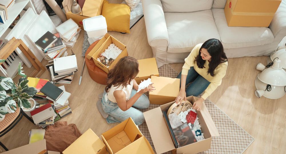 Organizar las cajas de mudanza