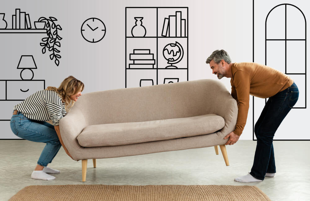 qué hacer con los muebles que no caben